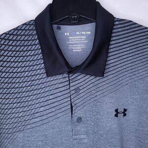 Under Armour Polo Shirt Mens XL Gray Playoff Loose Performance HeatGear